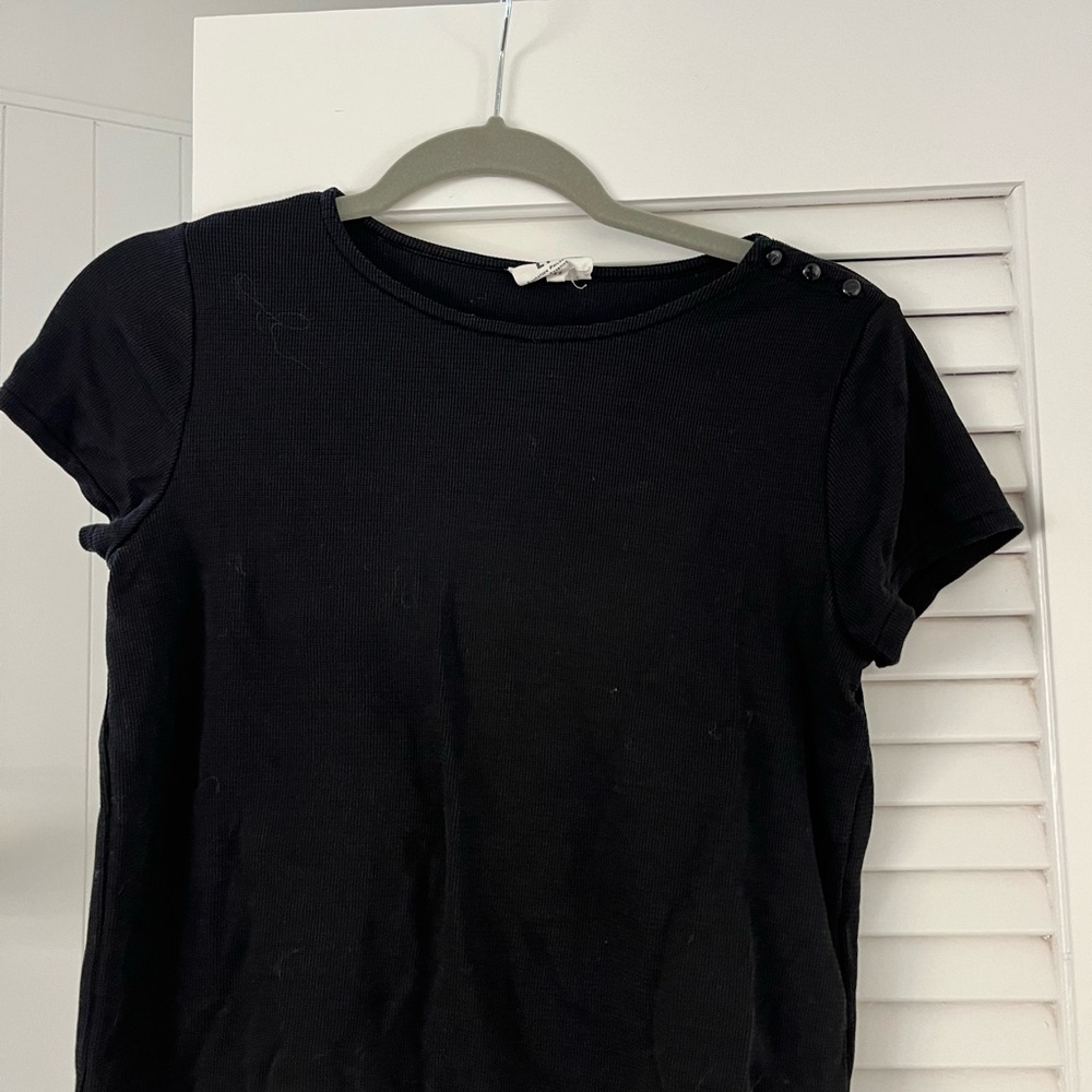Sezane Jeannie T-shirt black EPS size XS